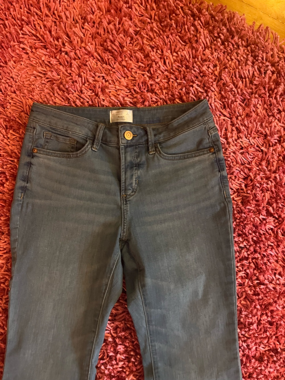 LC Lauren Conrad Blue Barely Bootcut Jeans size 6 short - Picture 7 of 8